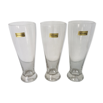 Set of 6 old glasses to beer to coffee 50 years
