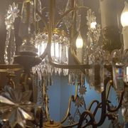 Large crystal chandelier from the 1st half of the 20th century.