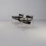 Paire de fauteuils "wassily" B3 de Marcel Breuer pour Gavina