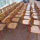Set of 60 bistro cafe bar restaurant chairs - wood - vintage
