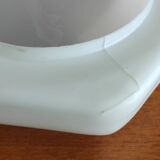 Hexagonal opaline globe ceiling light - 50s/60s