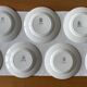 7 antique dessert plates in Gien earthenware