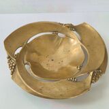 Vintage solid bronze fruit bowl from the 1970s.