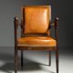 French armchair 19th century leather