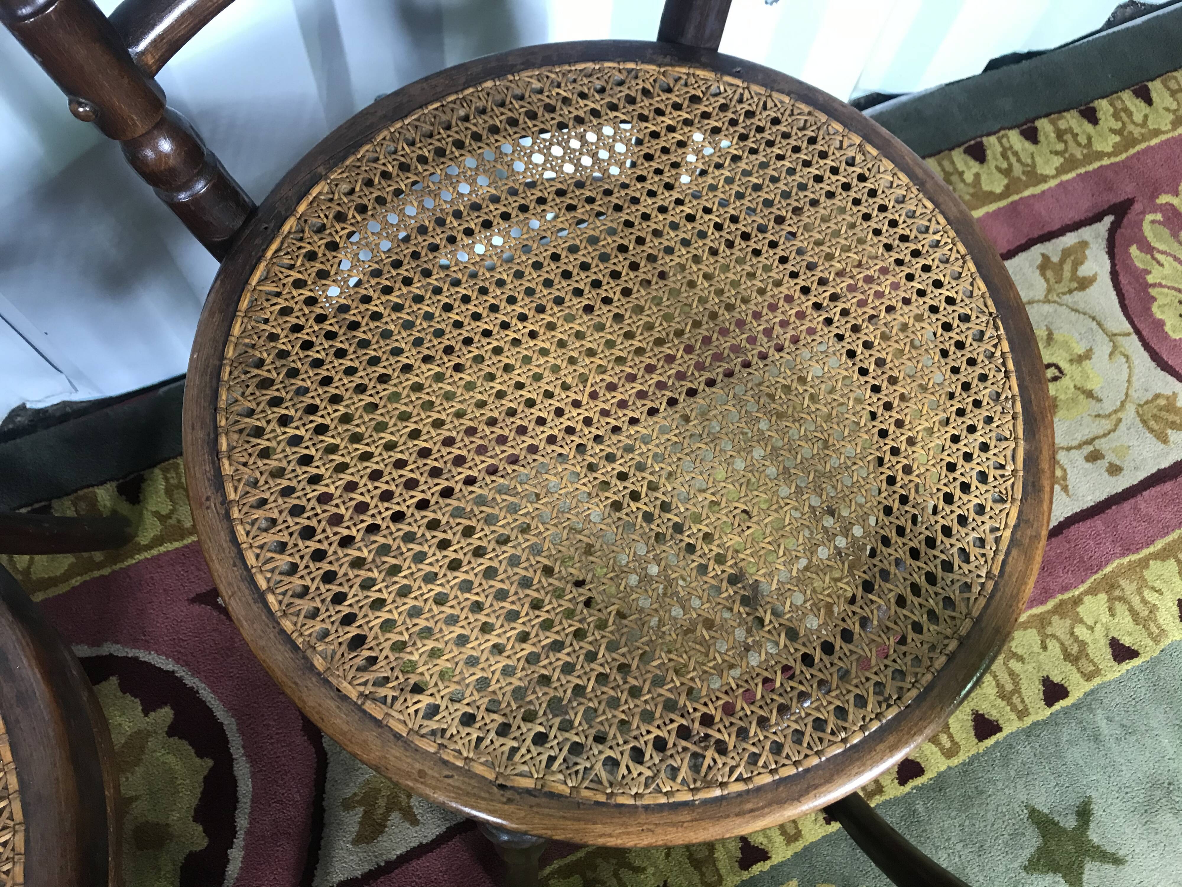 6 Josias Eissler bistro chairs - restored