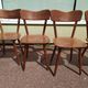 Lot of 6 wooden bistro chairw German