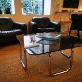 Italian design coffee table, Bauhaus style, 70s