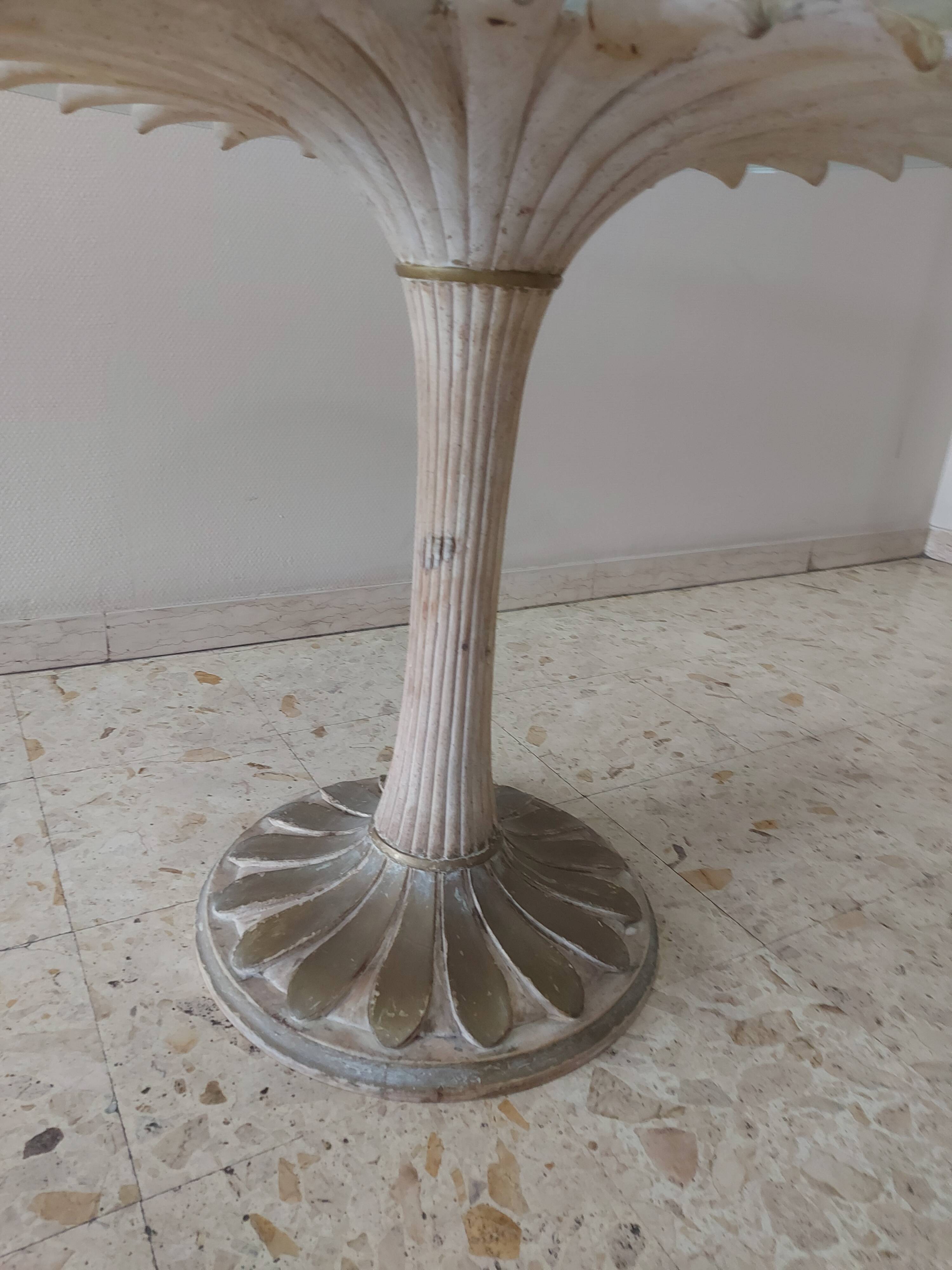 Italian daisy table 60s, 70'S design table Chelini Florence