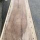 Console natural tray black footing