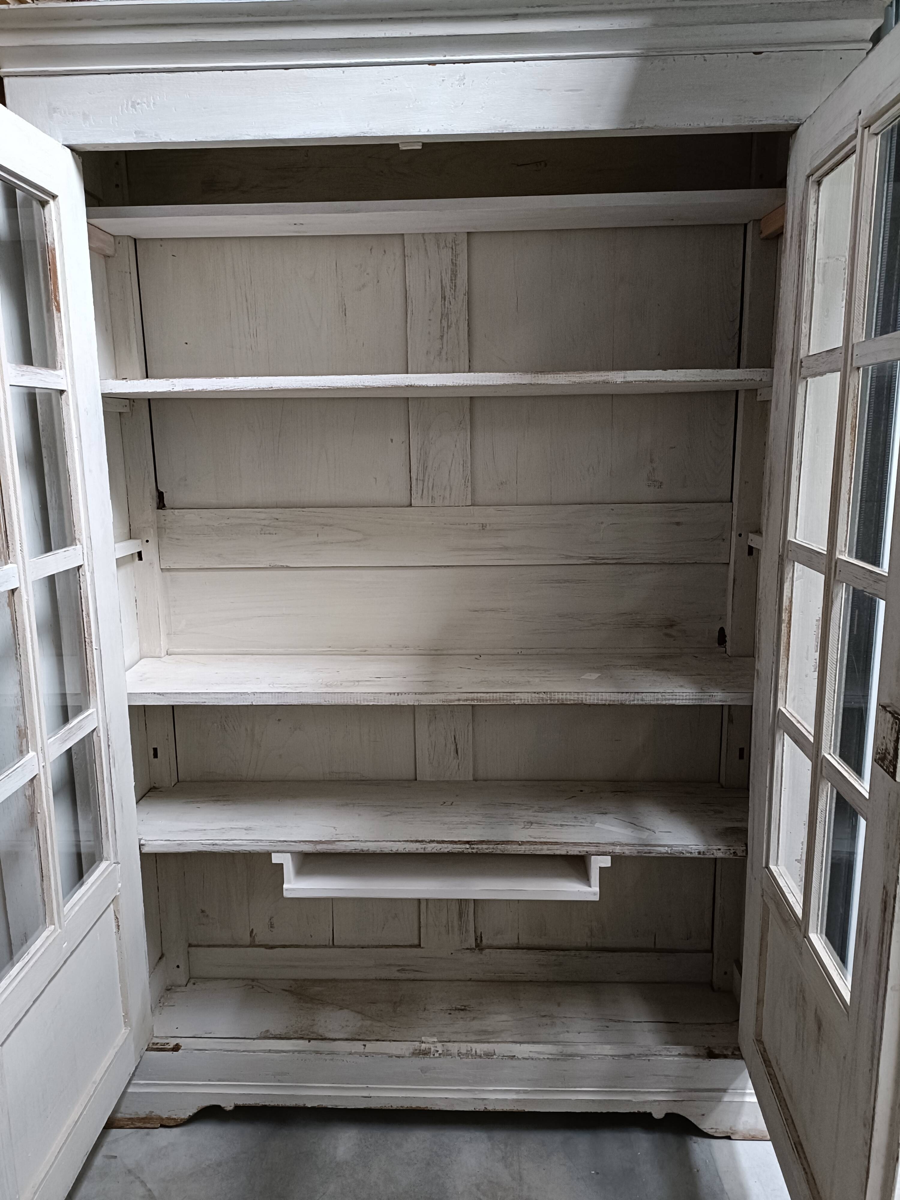 Old glazed bookcase or dresser