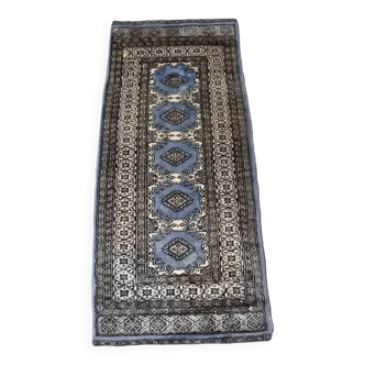 Tapis oriental vintage fait main 150x63cm