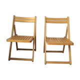 Pair of chairs folding vintage