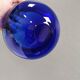 Blue PROVENCE bowl designed by Per Lütken for Holmegaard Glassworks 1955 Denmark
