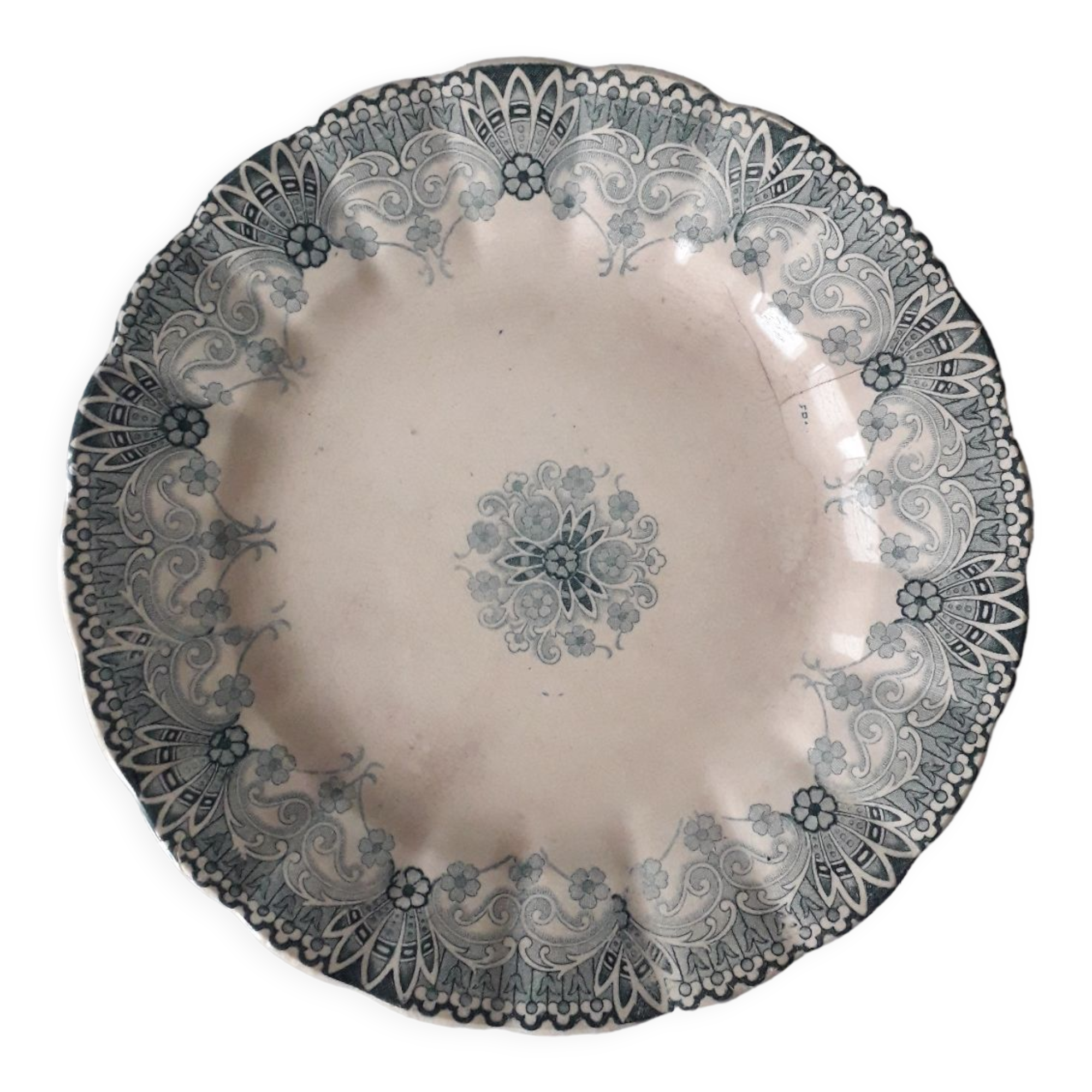 Old plate at transfer 20.5 cm