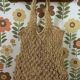 Vintage wooden coat rack with 3 hooks