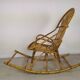 Rocking-flesh rattan vintage