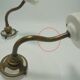 Pair of opaline wall lamps