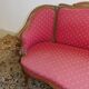 2-seater sofa bench Louis XV walnut from the 19th century