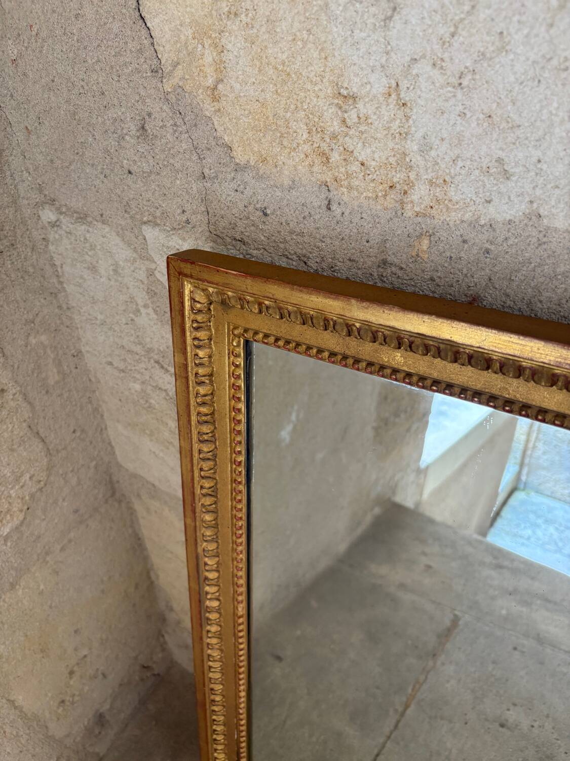 Antique gilded mirror