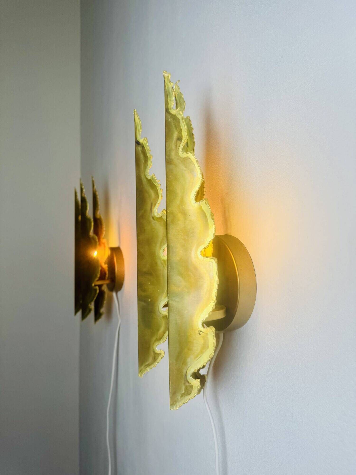Model 5193 Brutalist Wall Lights By Svend Aage Holm-Sørensen For Holm-Sørensen & Co, Denmark 1960S