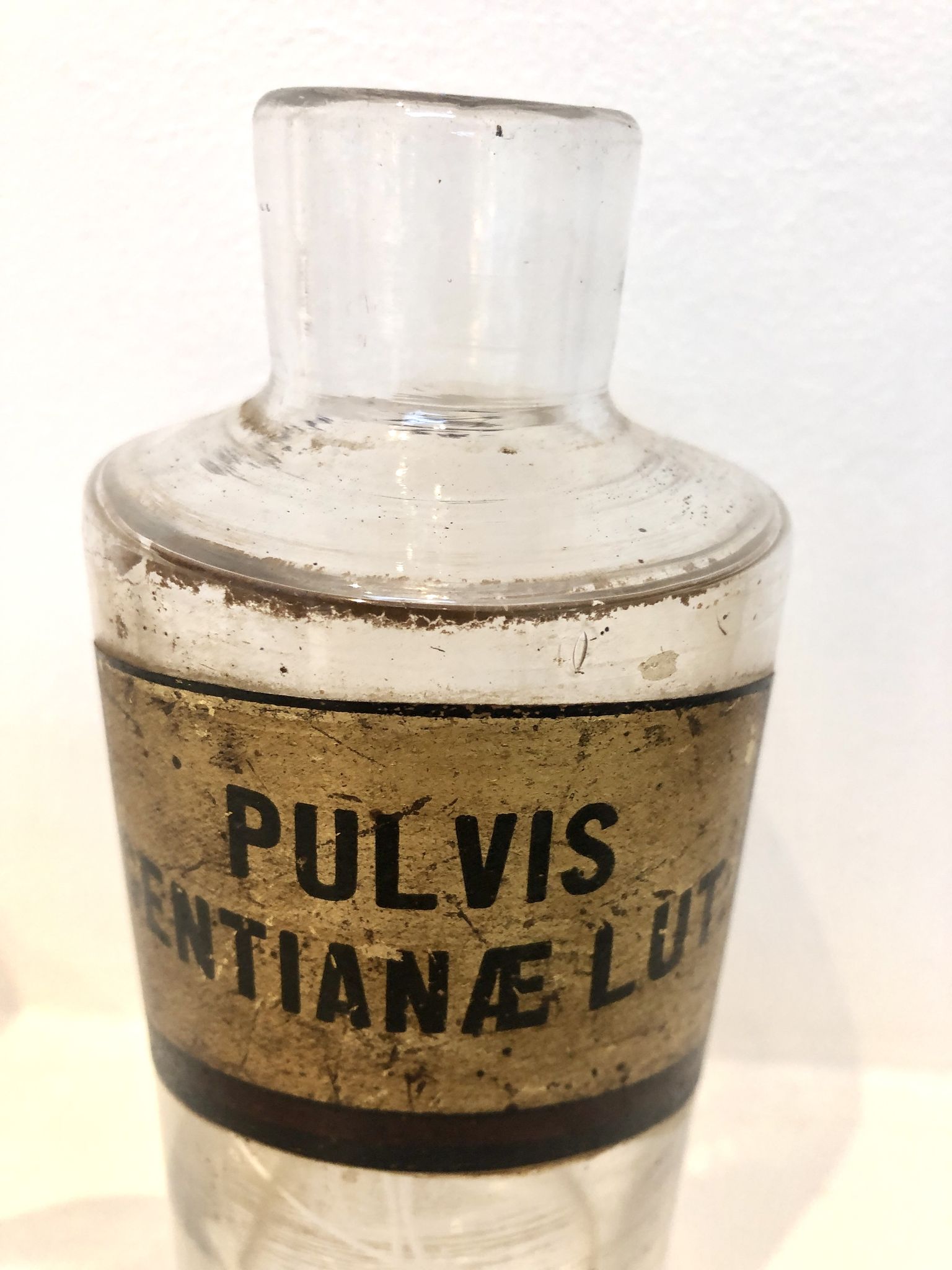 Trio apothecary bottles, early 20th