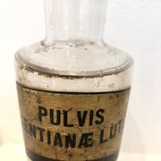 Trio apothecary bottles, early 20th