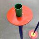 Postmodern German candlesticks by SKS, West Germany, set of 3.