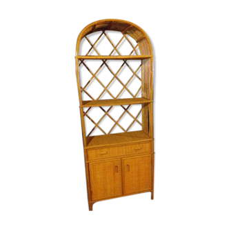 Rattan bookcase