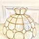 Suspension flower mother-of-pearl brass