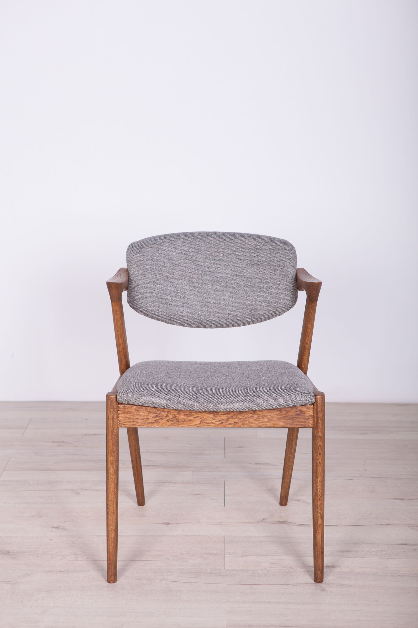 Model 42 oak dining chairs by Kai Kristiansen for Schou Andersen, 1960s, set of 4