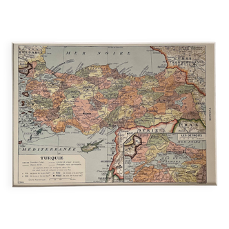 Carte sur la Turquie - 1930