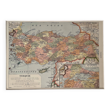Map of Turkey - 1930