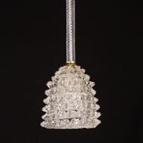 Extraordinary Clear Rostrato Murano Glass Penadant by Barovier & Toso, 1940