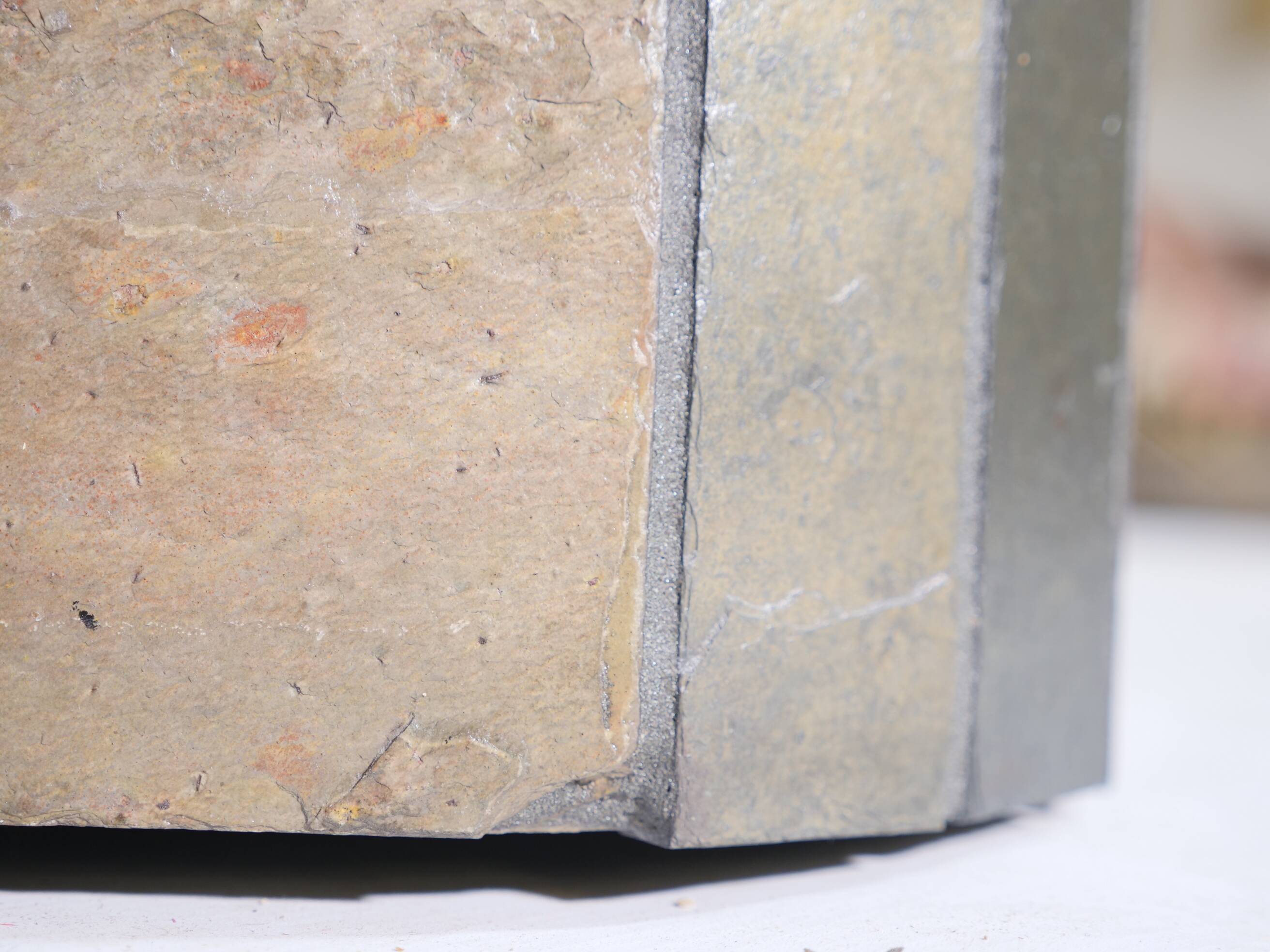 Brutalist Stone Coffee Table Paul Kingma 1970s 1980s