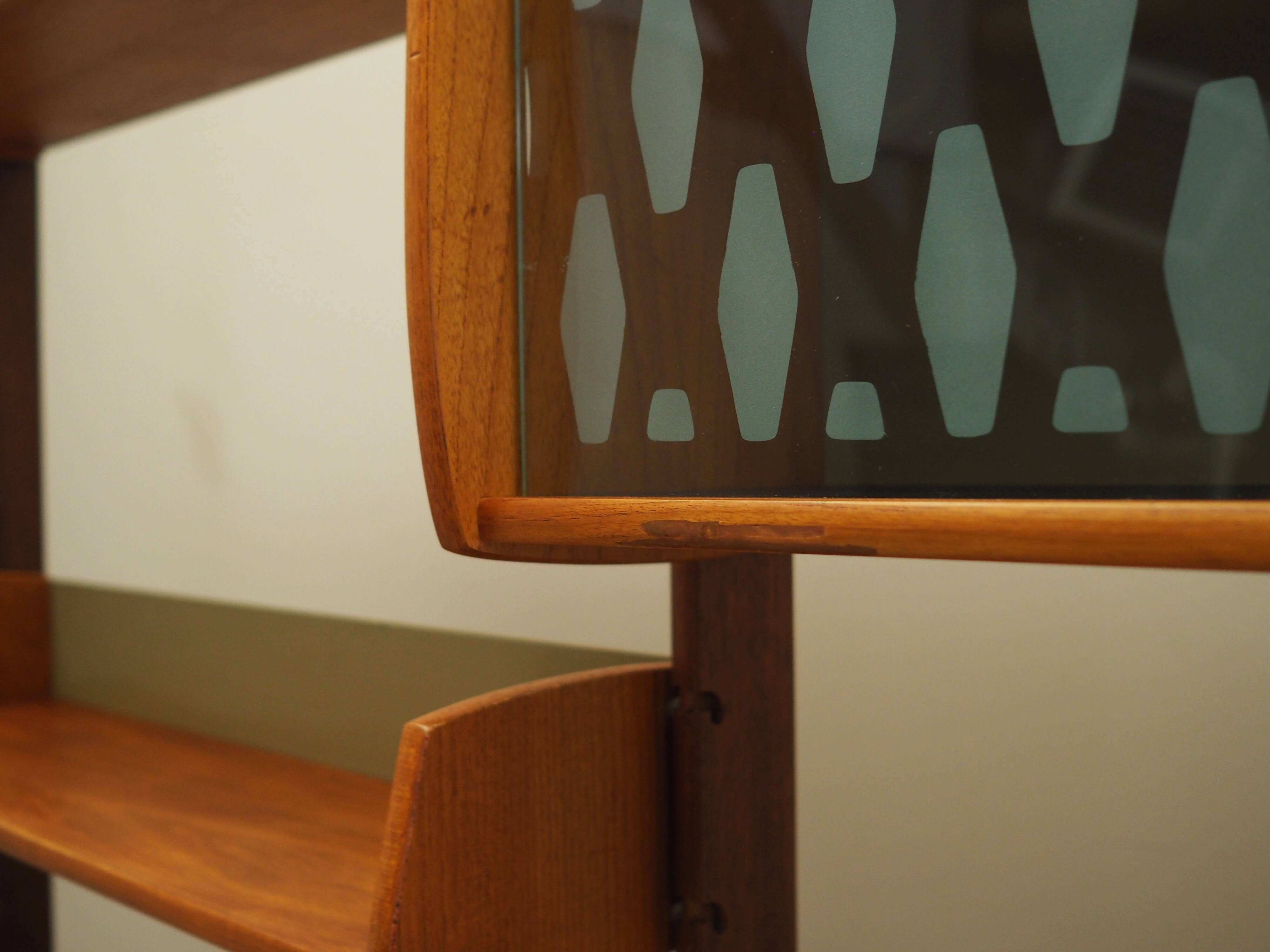 Teak system bookcase, Norwegian design, 1960s, production: Blindheim Mobelf