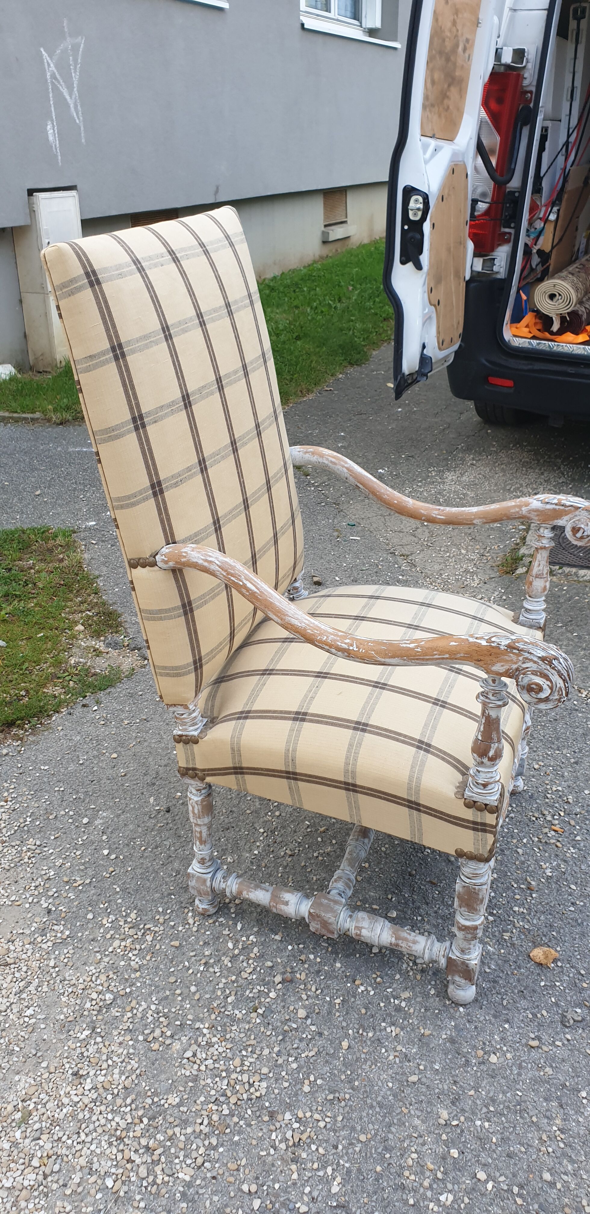 Armchair throne louis xvi
