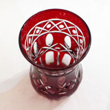 Pair of cut tea glasses