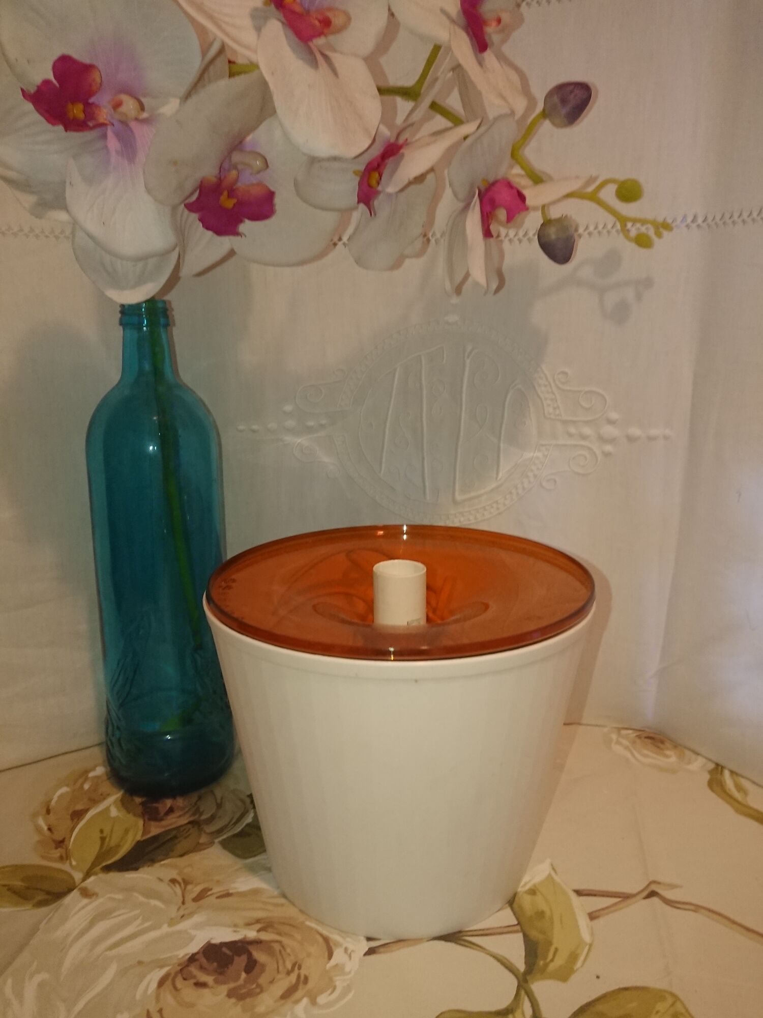 BEDSIDE LAMP IKEA YEARS 1990 MODEL LAMPAN COLOR ORANGE