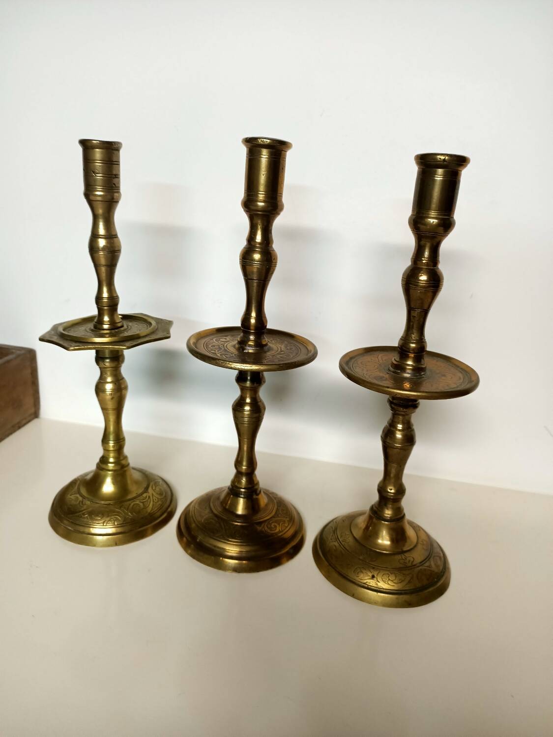 Antique bronze candlestick