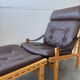 Fauteuil lounge scandinave "Hunter", années 1960