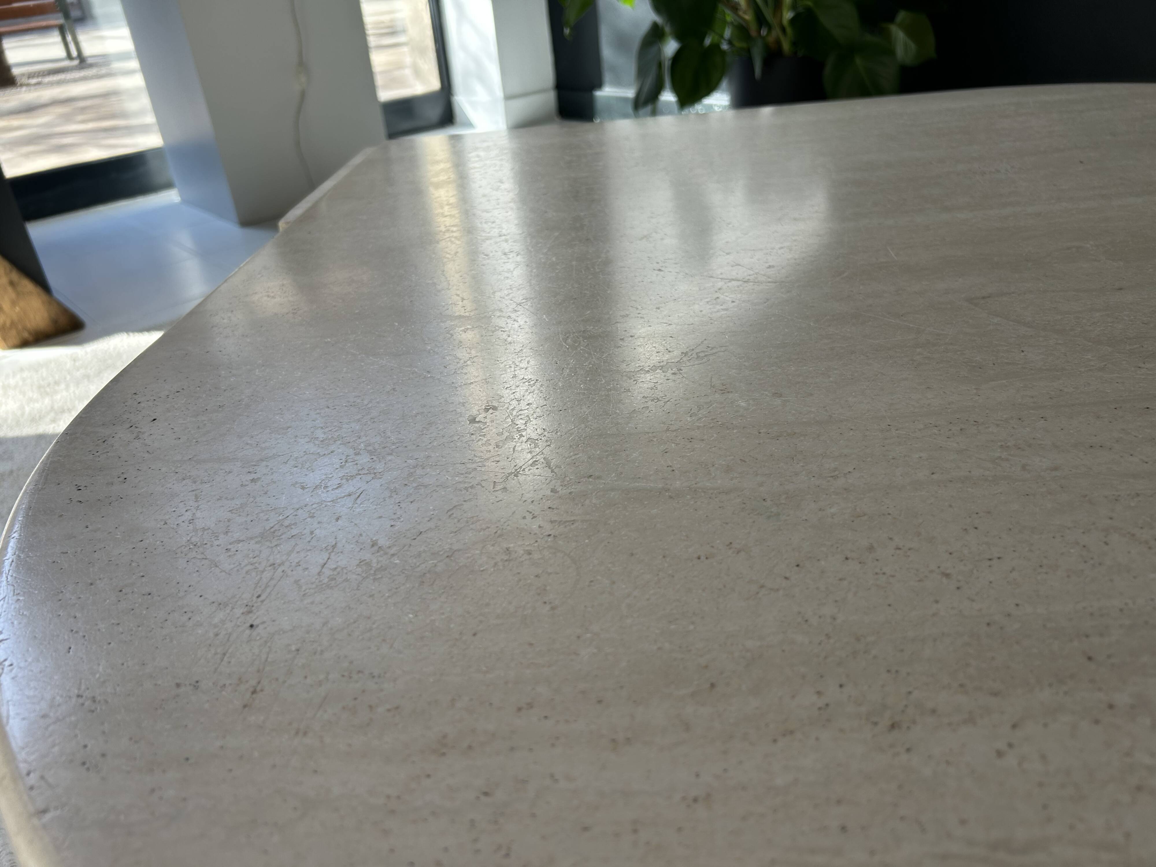 Travertine coffee table Roche Bobois