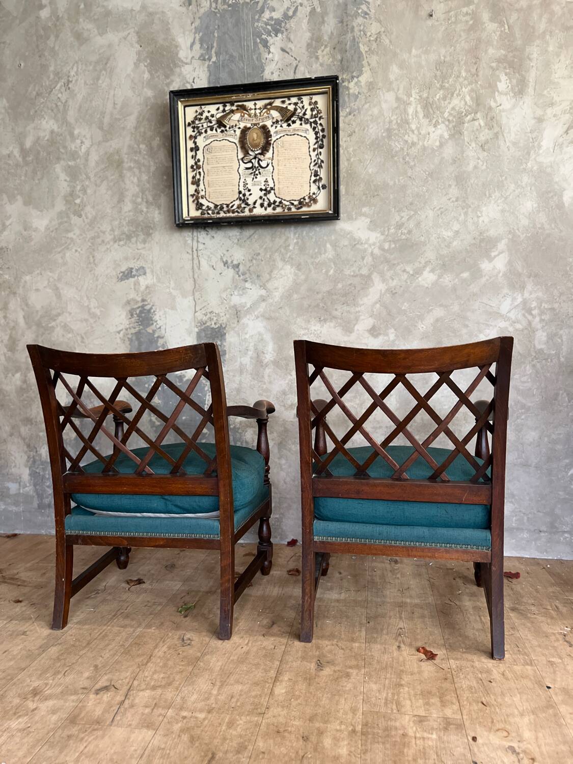 Pair of antique armchairs