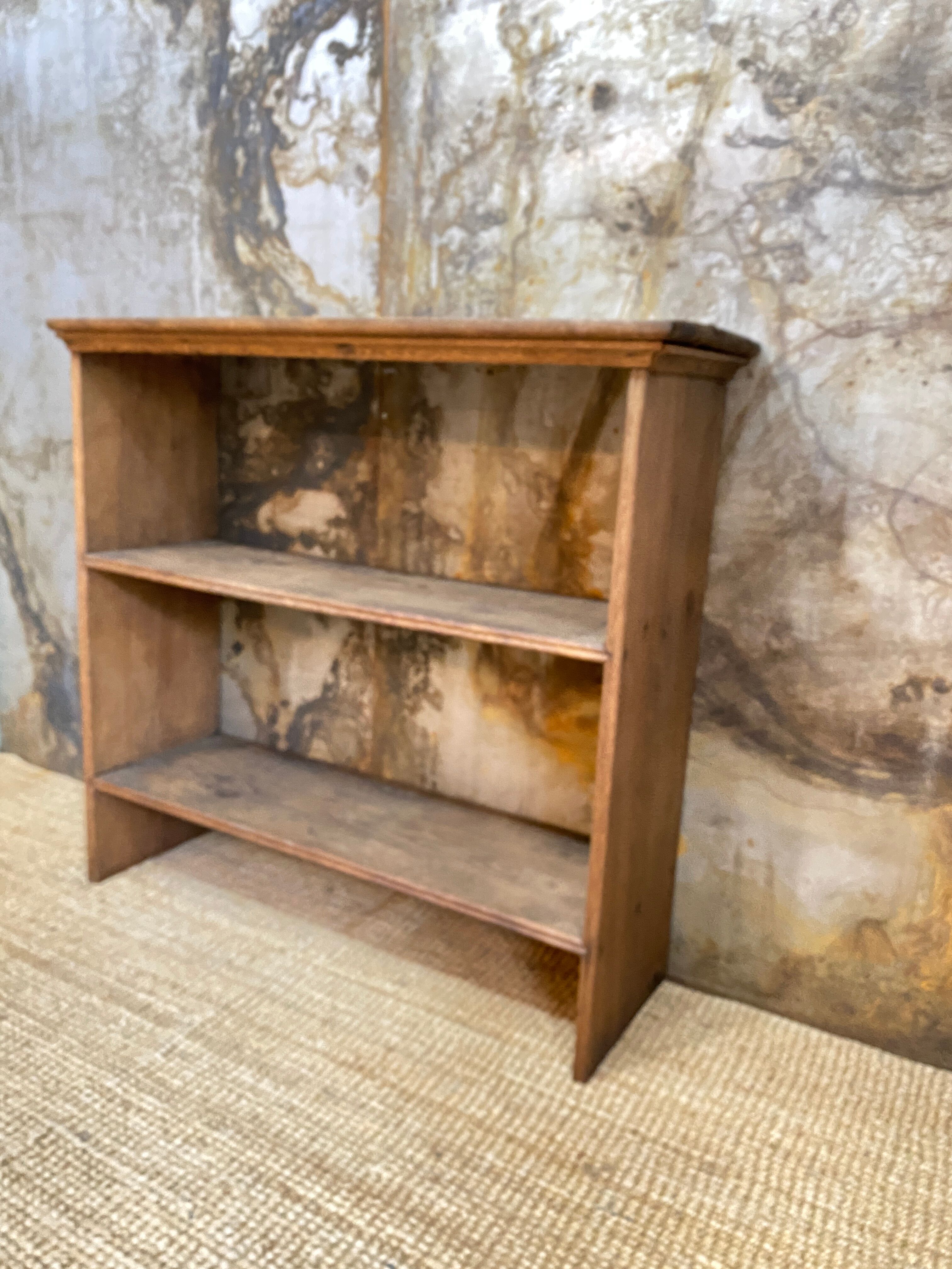 Antique shelf in raw wood