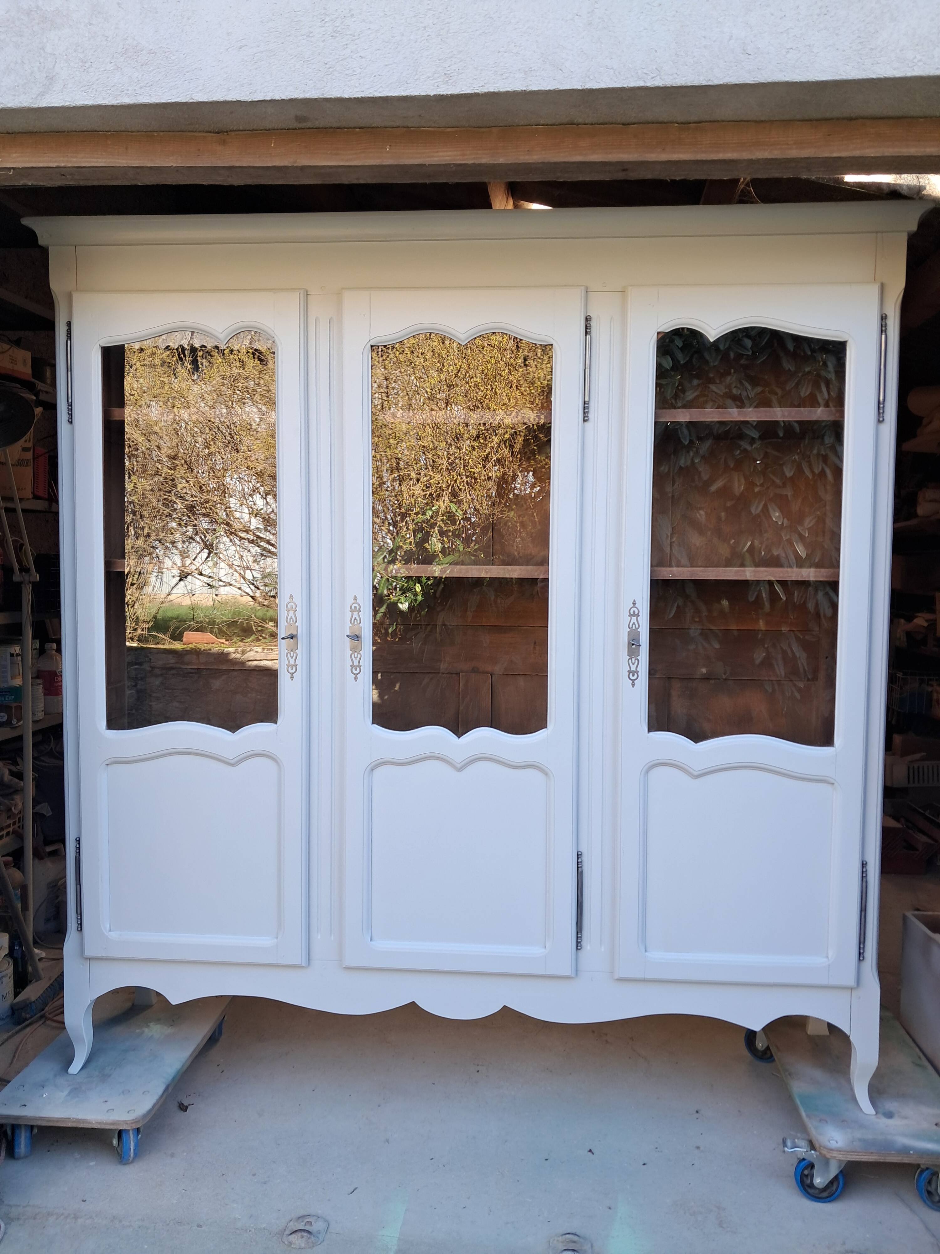 Small renovated beech bookshelf
