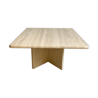 Travertine coffee table