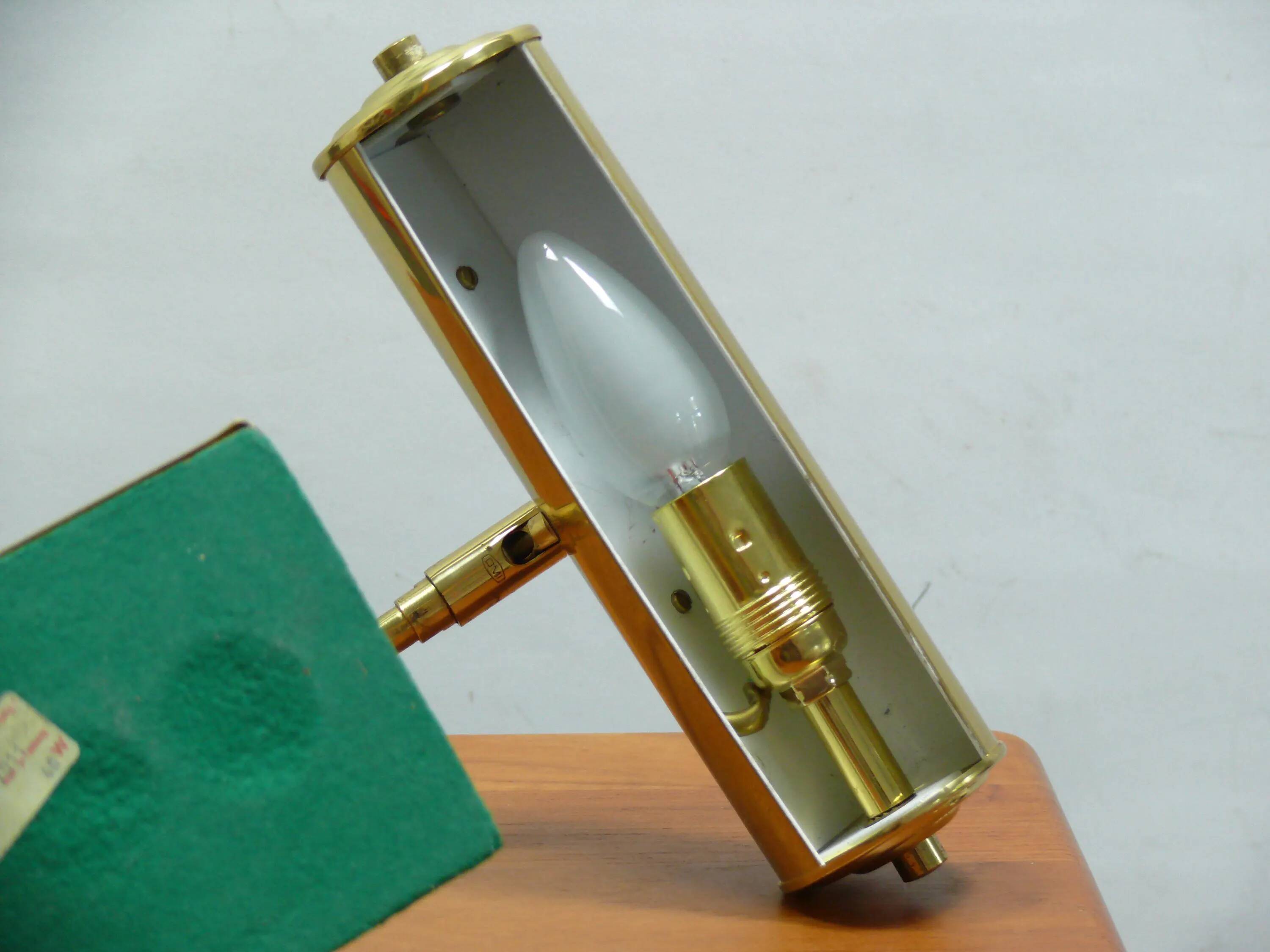 Lampe de piano en laiton, Sölken, années 1970