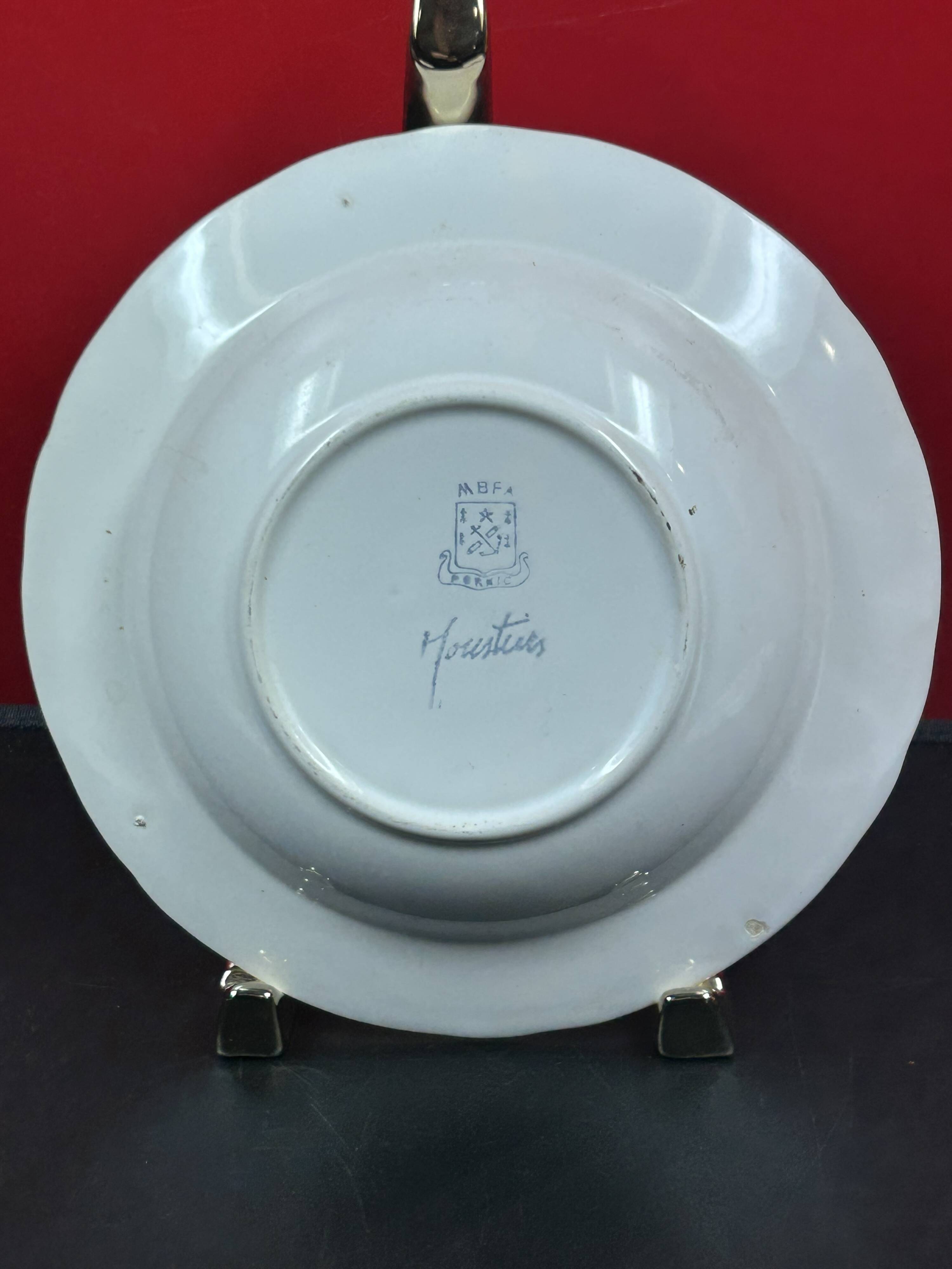 Set of 3 deep plates 19 cm in earthenware from MBFA Pornic model diff.