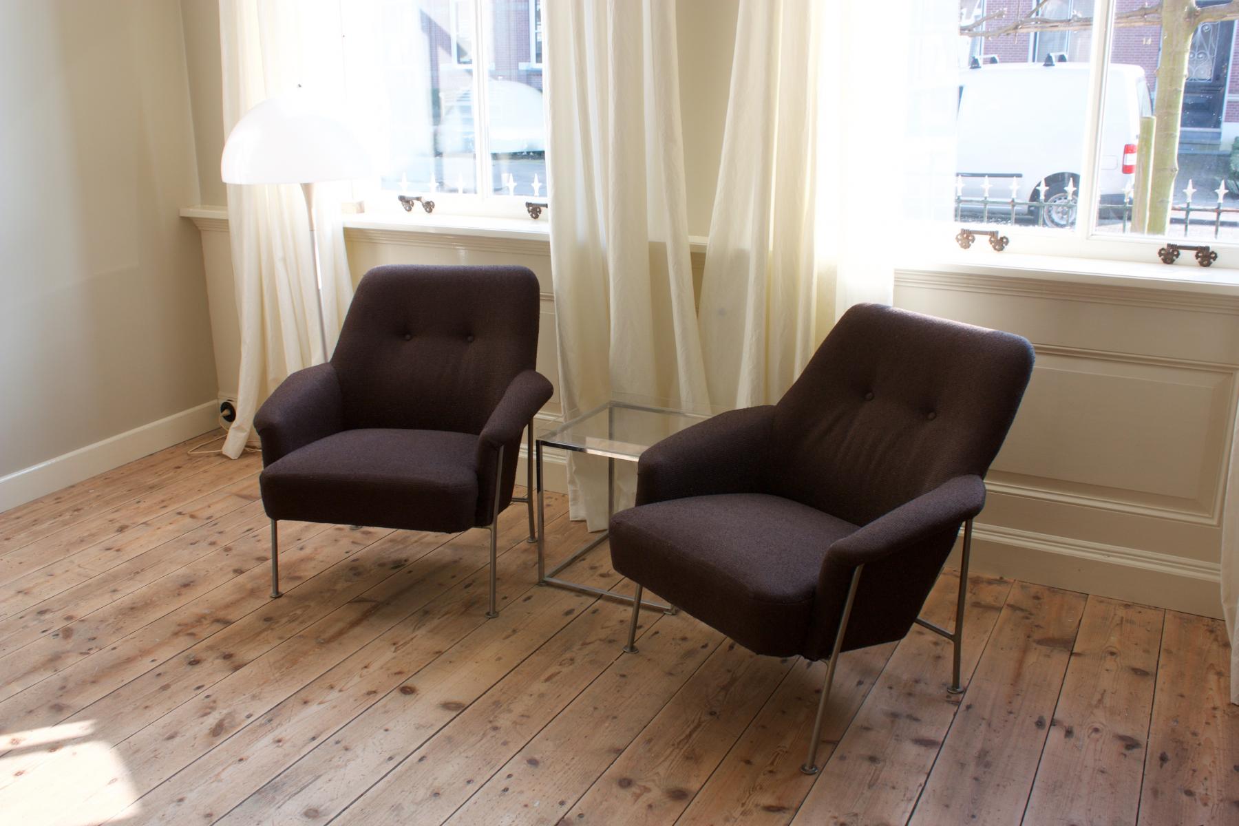 Pair of chairs 162 vintage by Theo Ruth for Artifort