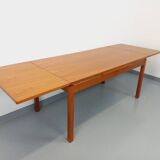 Vintage 60s Scandinavian style teak dining table with extensions