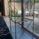 Chromium metal and glass side table 1970s
